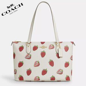 🍓Coach Gallery Tote Bag With Strawberry Print